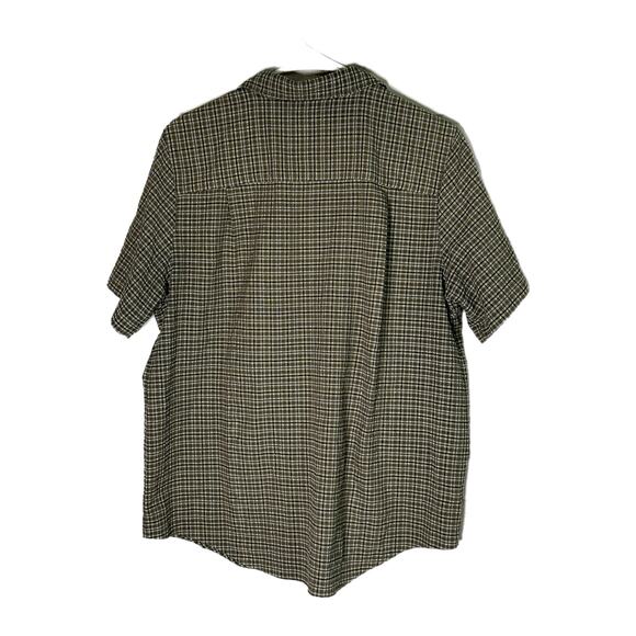 LL Bean Women’s Brown Plaid Button Down Shirt, Large, Pre-owned - Picture 2 of 5
